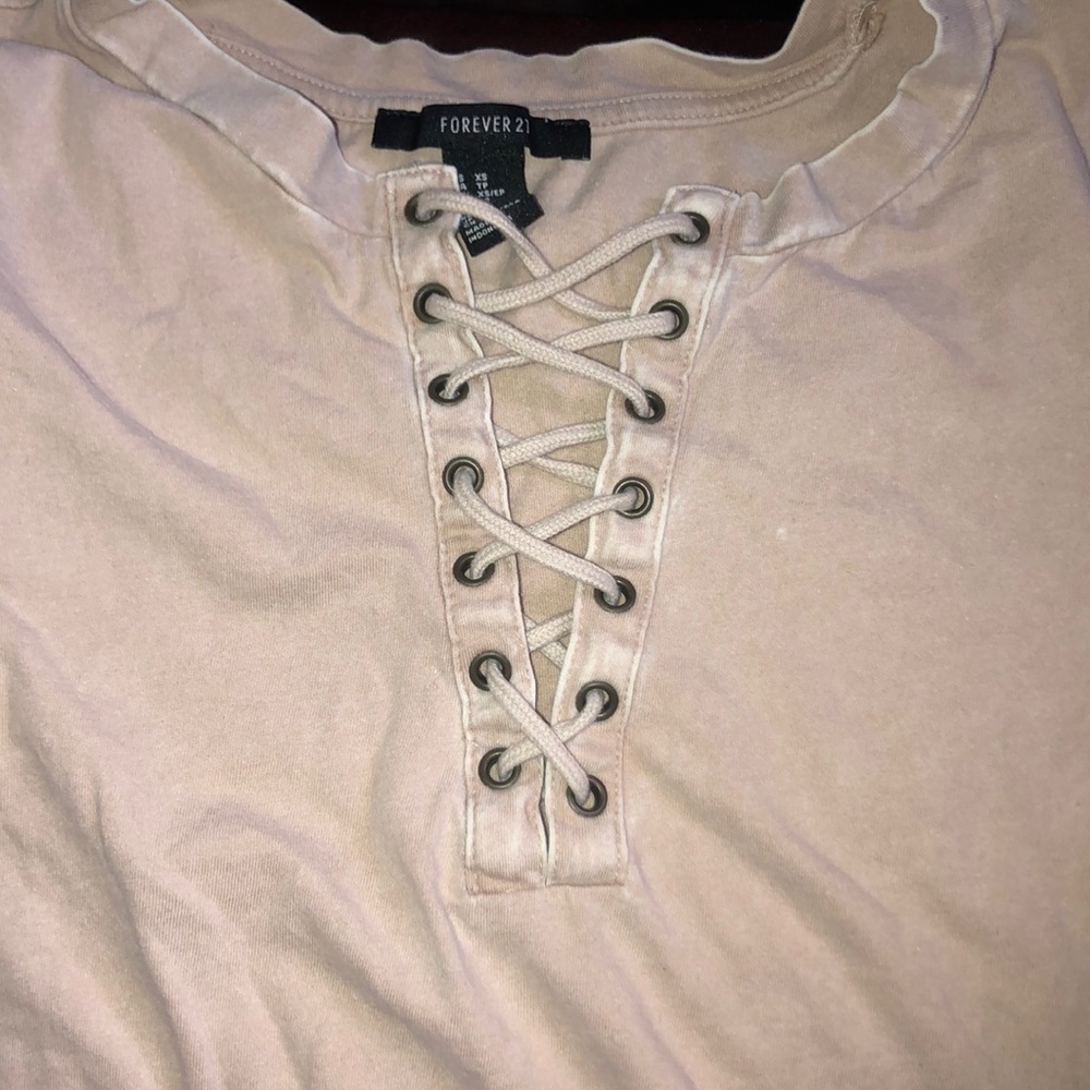 forever 21 beige shirt